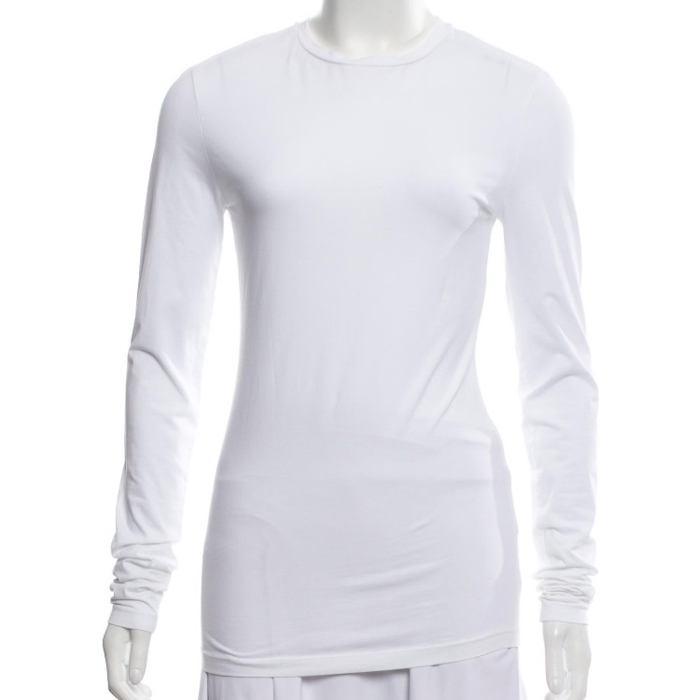 ACNE STUDIOS White Crewneck Long Sleeve